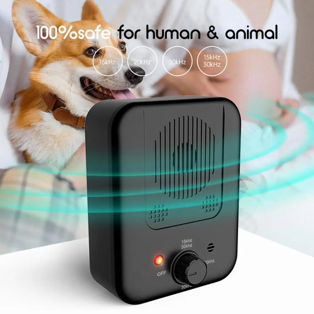 Ultrasonic Dog Repeller Pet Training Stop Barking Anti Noise Device Outdoor Barking Stopper Deterrent Train Supplies
Ultrasonic Dog Repeller Pet Training Stop Barking Anti Noise Device Outdoor Barking Stopper Deterrent Train Supplies