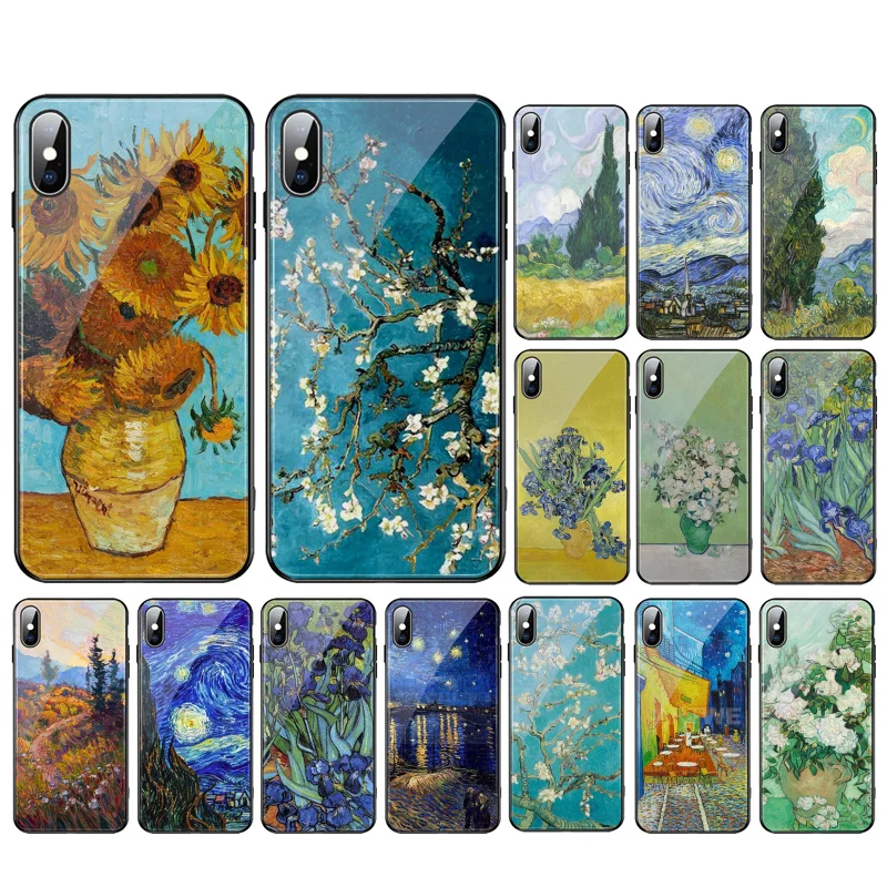 Vincent van Gogh Flower Painting Glass phone case For iphone 15 14 13 Pro Max 12 11 Pro Max XS Mobile Phone Case Funda
Vincent van Gogh Flower Painting Glass phone case For iphone 15 14 13 Pro Max 12 11 Pro Max XS Mobile Phone Case Funda