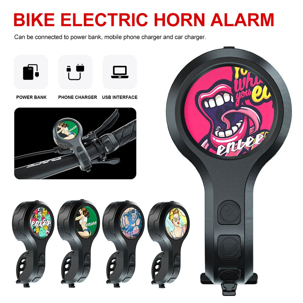 1PC MTB Road Bike Electronic Horn USB Rechargeable Bike Bell IPX6 Waterproof 80-130dB Handlebar Anti-Theft Sound Alarm Ring Bell 
1PC MTB Road Bike Electronic Horn USB Rechargeable Bike Bell IPX6 Waterproof 80-130dB Handlebar Anti-Theft Sound Alarm Ring Bell