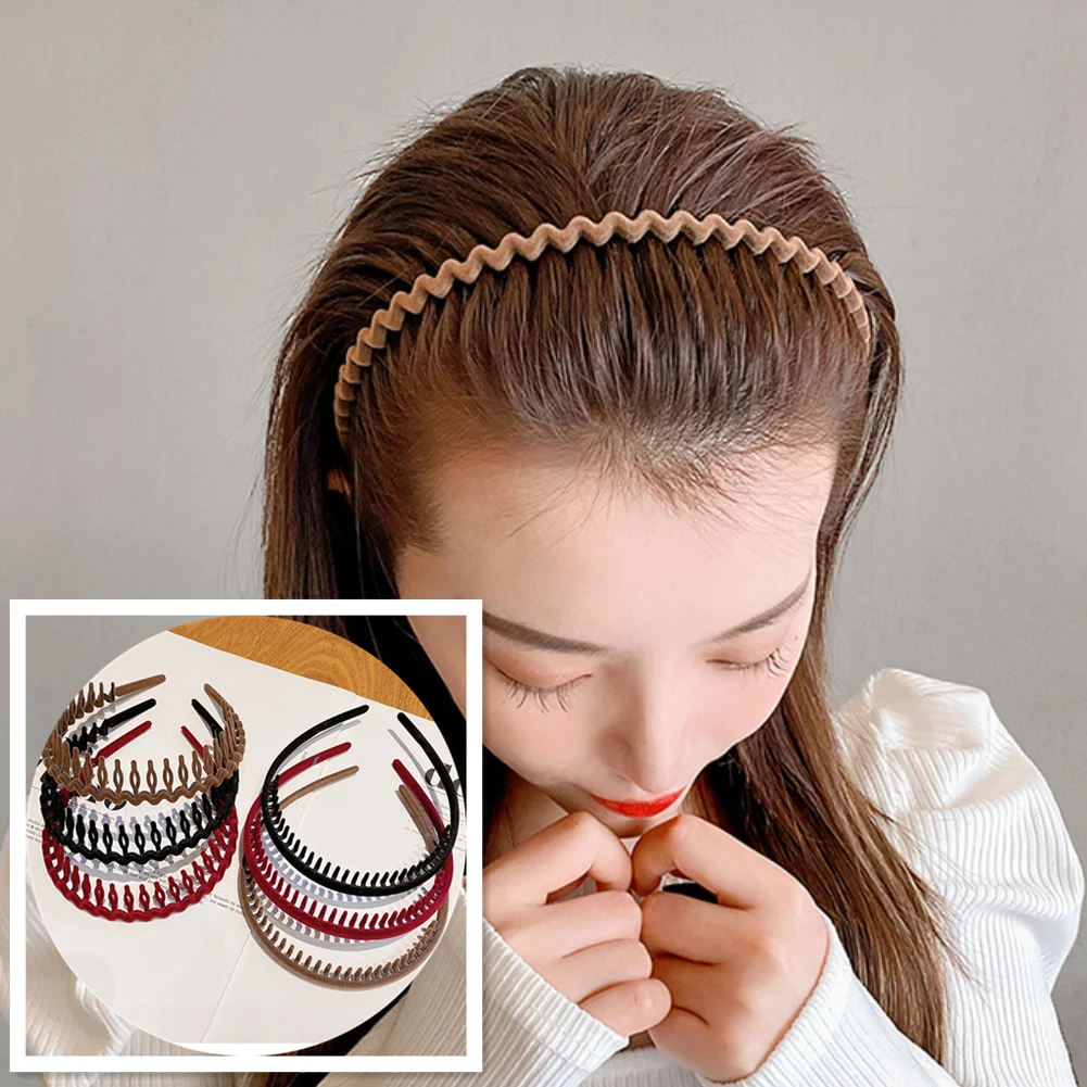 Toothed Hairband Hair Accessories Solid Hairband Flocked Hairband Face Wash Hairband Headband Non-slip Hairband
Toothed Hairband Hair Accessories Solid Hairband Flocked Hairband Face Wash Hairband Headband Non-slip Hairband