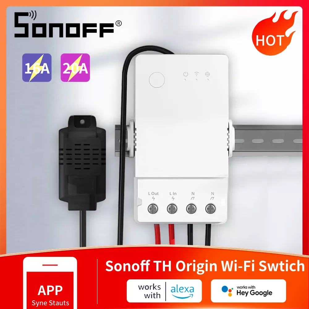 TH Origin TH10/16 Upgraded Version Smart Wifi Controller Temperature Humidity Monitor Smart Home For Alexa
TH Origin TH10/16 Upgraded Version Smart Wifi Controller Temperature Humidity Monitor Smart Home For Alexa