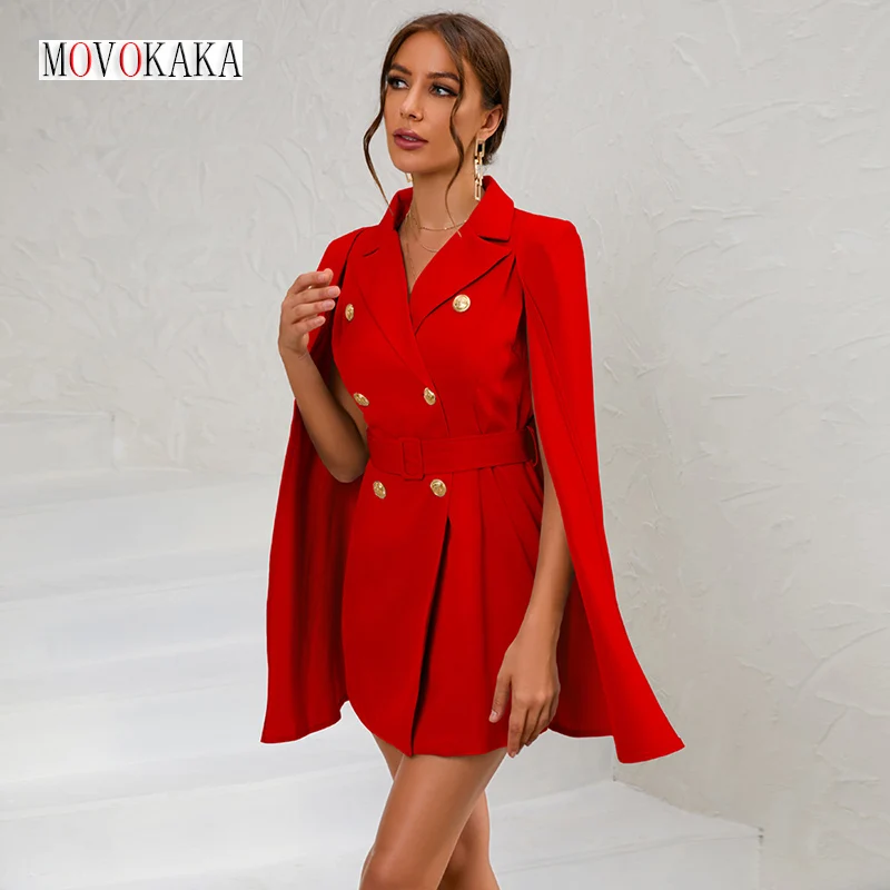 MOVOKAKA Autumn Winter Slim Fit Cape Double Breasted Sexy Blazer Dress Women Coats V Neck Elegant Shawl Women Party Coats Women
MOVOKAKA Autumn Winter Slim Fit Cape Double Breasted Sexy Blazer Dress Women Coats V Neck Elegant Shawl Women Party Coats Women