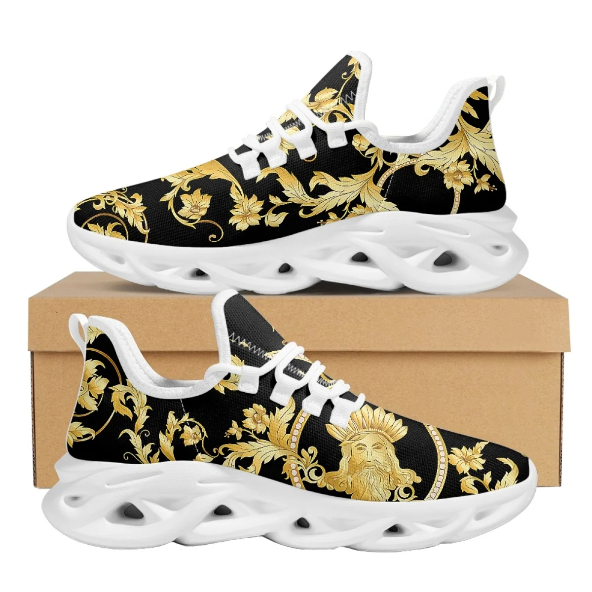 INSTANTARTS European Gold Pattern Statue Women's Mesh Breathable Casual Sneakers Cute Fashion Running Shoe Lightweight Flat Shoe
INSTANTARTS European Gold Pattern Statue Women's Mesh Breathable Casual Sneakers Cute Fashion Running Shoe Lightweight Flat Shoe