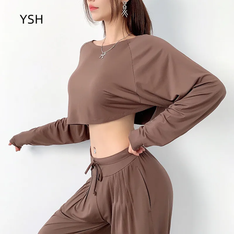 Женские свободные спортивные футболки YUSHUHUA, топы с длинным рукавом летучая мышь для йоги, быстросохнущие топы для спортзала и фитнеса, спор...
Женские свободные спортивные футболки YUSHUHUA, топы с длинным рукавом летучая мышь для йоги, быстросохнущие топы для спортзала и фитнеса, спор...
