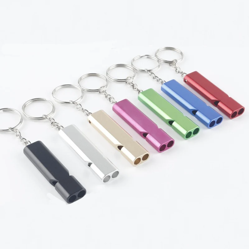 Aluminum Alloy Dual Frequency Survival Whistle Double Tube Outdoor Camping Lifesaving Whistle Equipment EDC Tools
Aluminum Alloy Dual Frequency Survival Whistle Double Tube Outdoor Camping Lifesaving Whistle Equipment EDC Tools