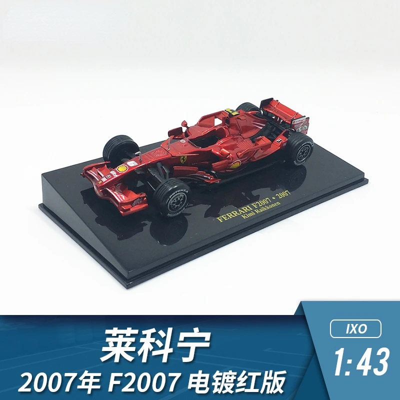 

1/43 F1 racing car model ornaments alloy die-casting IXO Ferrari Kimi Raikkonen F2007 high-end collection arrangement gifts