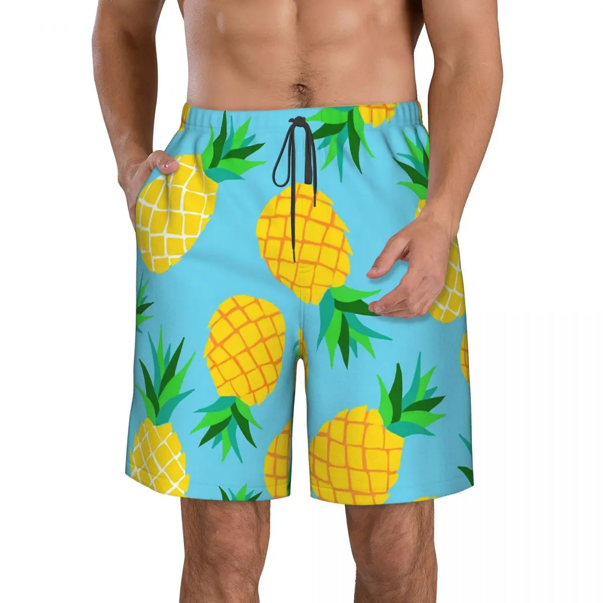 Мужские пляжные шорты с рисунком тропических ананасов на бирюзе, мужские летние шорты, шорты для мужчин, Прямая поставка, мужской купальник
Мужские пляжные шорты с рисунком тропических ананасов на бирюзе, мужские летние шорты, шорты для мужчин, Прямая поставка, мужской купальник