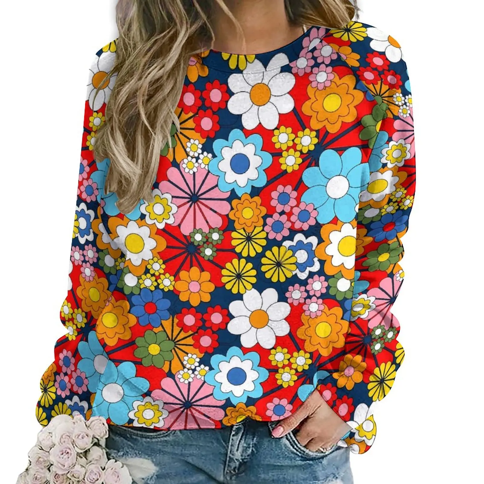 Floral Print Hoodies Winter Blue Retro Bright Korean Fashion Oversized Hoodie Female Long Sleeve Y2k Graphic Casual Top
Floral Print Hoodies Winter Blue Retro Bright Korean Fashion Oversized Hoodie Female Long Sleeve Y2k Graphic Casual Top