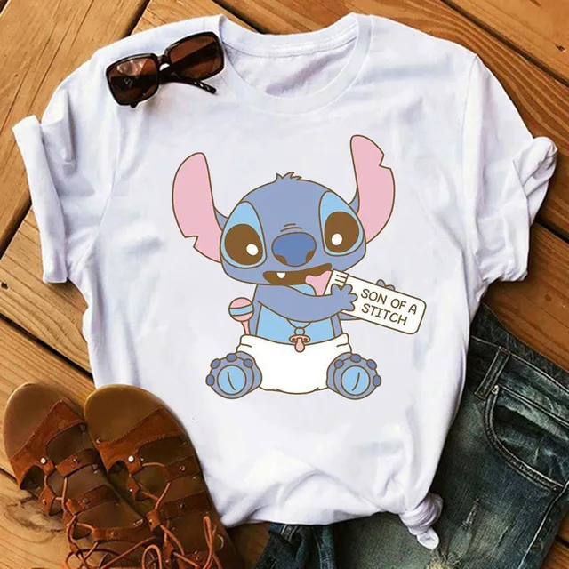 Disney anime around Stitch short-sleeved round neck T-shirt summer women's fashion short-sleeved unisex parent-child clothing
Disney anime around Stitch short-sleeved round neck T-shirt summer women's fashion short-sleeved unisex parent-child clothing