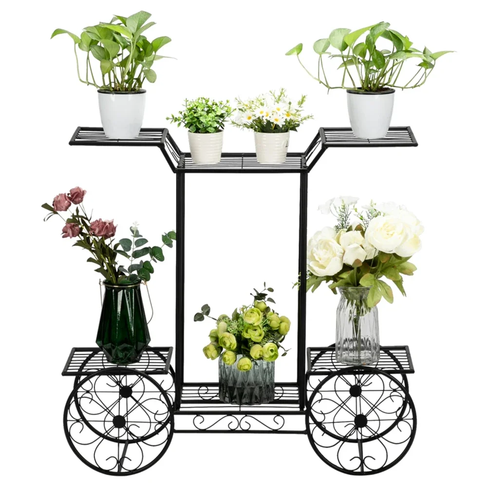 Artisasset Garden Cart Stand & Flower Pot Plant Holder Display Rack, 6 Tiers, Parisian Style - Perfect for Home, Garden, Patio B
Artisasset Garden Cart Stand & Flower Pot Plant Holder Display Rack, 6 Tiers, Parisian Style - Perfect for Home, Garden, Patio B