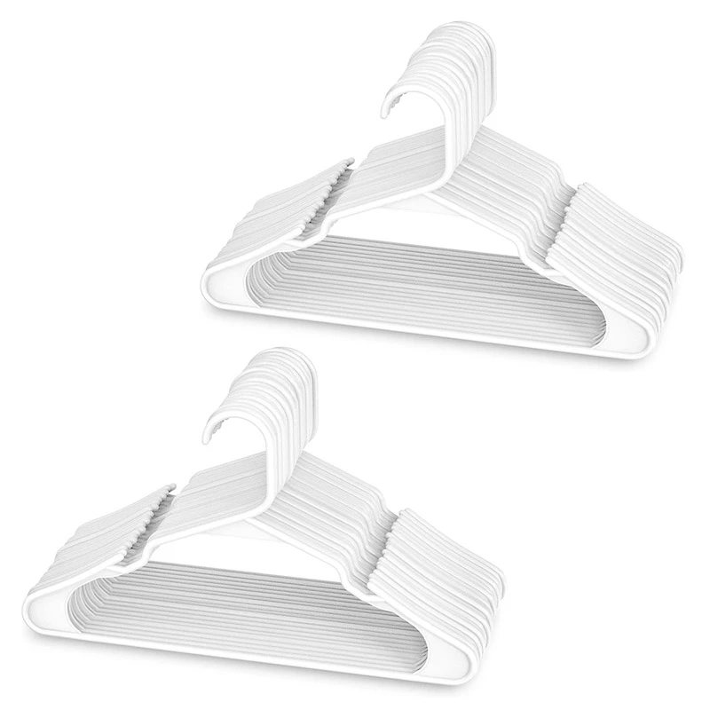 White Plastic Hangers, Plastic Clothes Hangers Perfect For Everyday Standard Use, Clothing Hangers (White, 40 Pack)
White Plastic Hangers, Plastic Clothes Hangers Perfect For Everyday Standard Use, Clothing Hangers (White, 40 Pack)