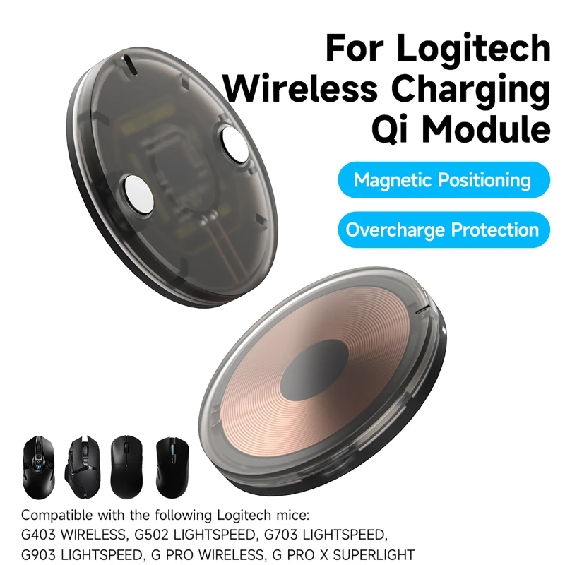 Gaming Mouse Wireless Charger QI Module Base For Logitech G502 G403 G703 G903 G Pro X GPW/GPW2 Wireless Mice Power
Gaming Mouse Wireless Charger QI Module Base For Logitech G502 G403 G703 G903 G Pro X GPW/GPW2 Wireless Mice Power