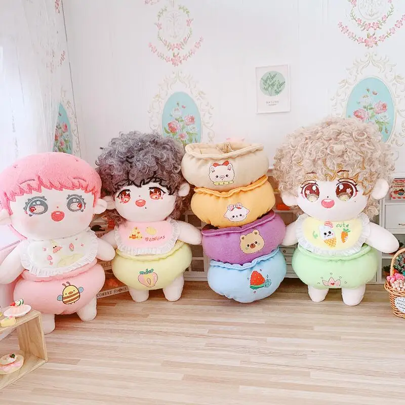 20cm Doll Clothes Kawaii Mini Outfit Bread Pants Sweet Baby Bib burp cloth Suit for Idol Doll EXO SKz Kpop Free Shipping Items
20cm Doll Clothes Kawaii Mini Outfit Bread Pants Sweet Baby Bib burp cloth Suit for Idol Doll EXO SKz Kpop Free Shipping Items