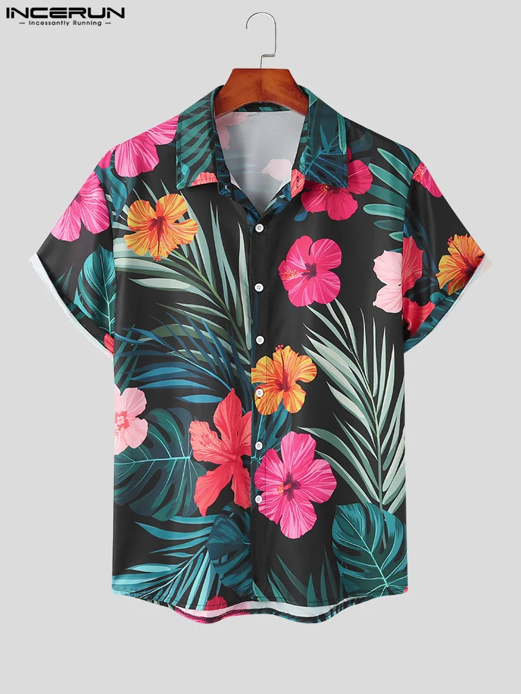 Fashion Hot Sale Korean Style Tops INCERUN New Men's Printed Short Sleeve Shirts Stylish Male Well Fitting Hot Sale Shirts S-3XL
Fashion Hot Sale Korean Style Tops INCERUN New Men's Printed Short Sleeve Shirts Stylish Male Well Fitting Hot Sale Shirts S-3XL