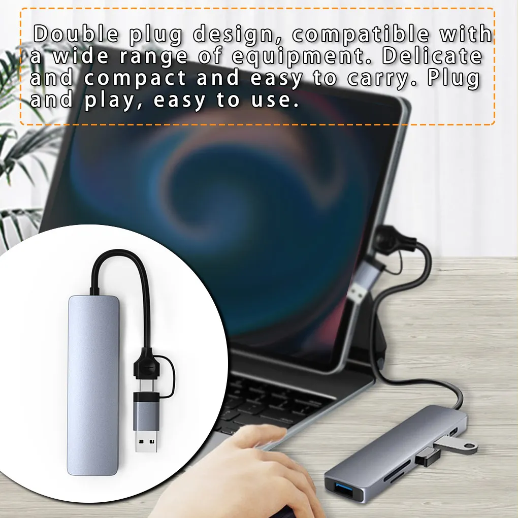 USB-концентратор A C, многофункциональный конвертер данных, разветвитель, док-станция с функцией чтения, адаптер, оборудование
USB-концентратор A C, многофункциональный конвертер данных, разветвитель, док-станция с функцией чтения, адаптер, оборудование