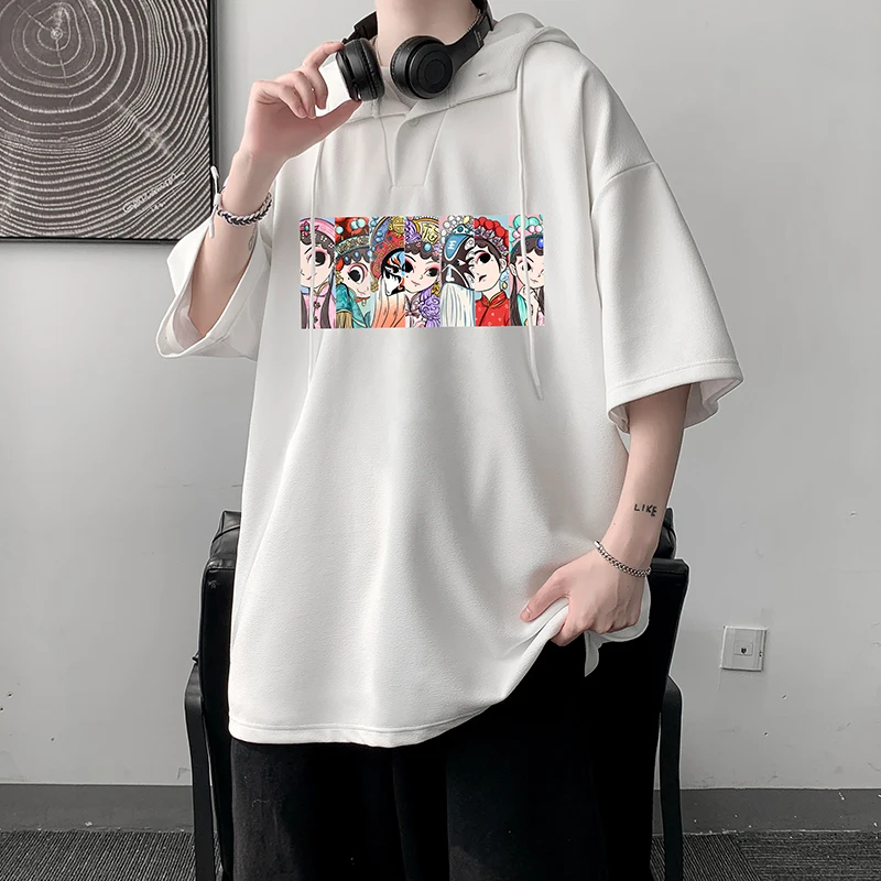 Opera Make-ups T Shirt Men Summer Casual Short Sleeve Hoodie Streetwear Top Tees Blouse Casual Men T Shirt Hip Hop Men t-shirts
Opera Make-ups T Shirt Men Summer Casual Short Sleeve Hoodie Streetwear Top Tees Blouse Casual Men T Shirt Hip Hop Men t-shirts