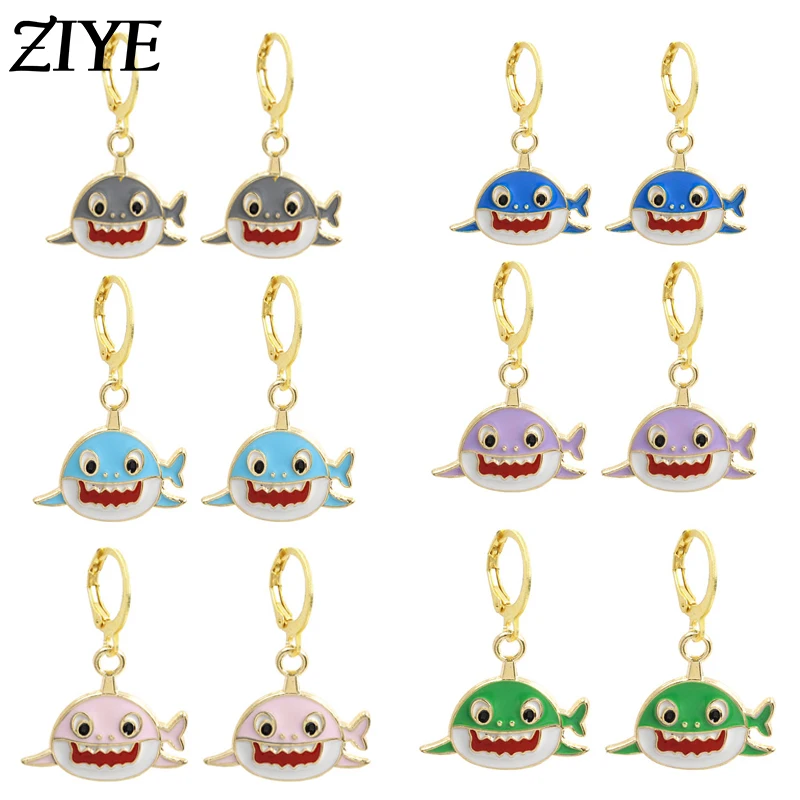 Creative Fashion Shark Dangle Earrings for Women Girls Jewelry Marine Animals Alloy Pendant Drop Earings For Female Summer Gifts
Creative Fashion Shark Dangle Earrings for Women Girls Jewelry Marine Animals Alloy Pendant Drop Earings For Female Summer Gifts