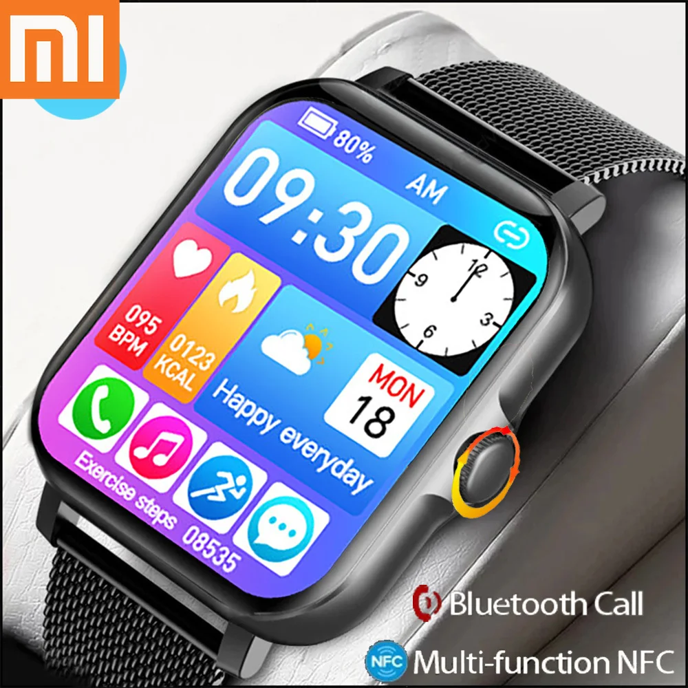 Смарт-часы XIAOMI для мужчин и женщин, сенсорный экран, Bluetooth, для звонков, для IOS и Android телефонов, спортивный фитнес-трекер, часы с NFC
Смарт-часы XIAOMI для мужчин и женщин, сенсорный экран, Bluetooth, для звонков, для IOS и Android телефонов, спортивный фитнес-трекер, часы с NFC