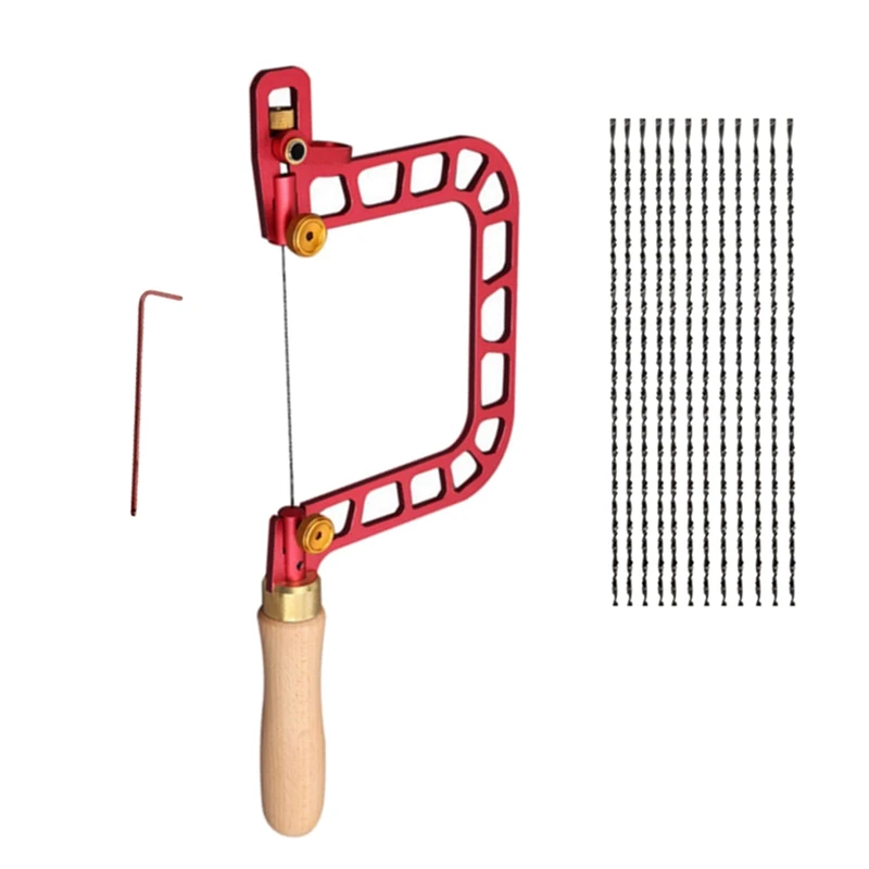 Spot Goods Manual Wire Saw With Blades Hand Tools Home Accessories Durable Guide Dowel Jig Kit Woodwork DIY Shape Cutting Tool
Spot Goods Manual Wire Saw With Blades Hand Tools Home Accessories Durable Guide Dowel Jig Kit Woodwork DIY Shape Cutting Tool