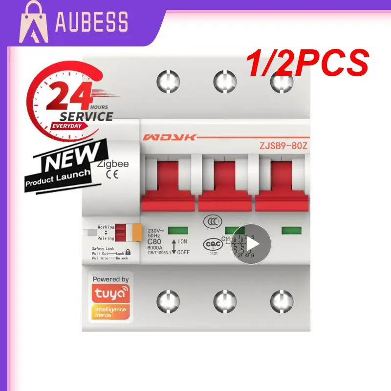 1/2PCS Tuya Zigbee Smart Circuit Breaker 16A-125A Automatic Switch Overload Short Circuit Works With Alexa Home
1/2PCS Tuya Zigbee Smart Circuit Breaker 16A-125A Automatic Switch Overload Short Circuit Works With Alexa Home