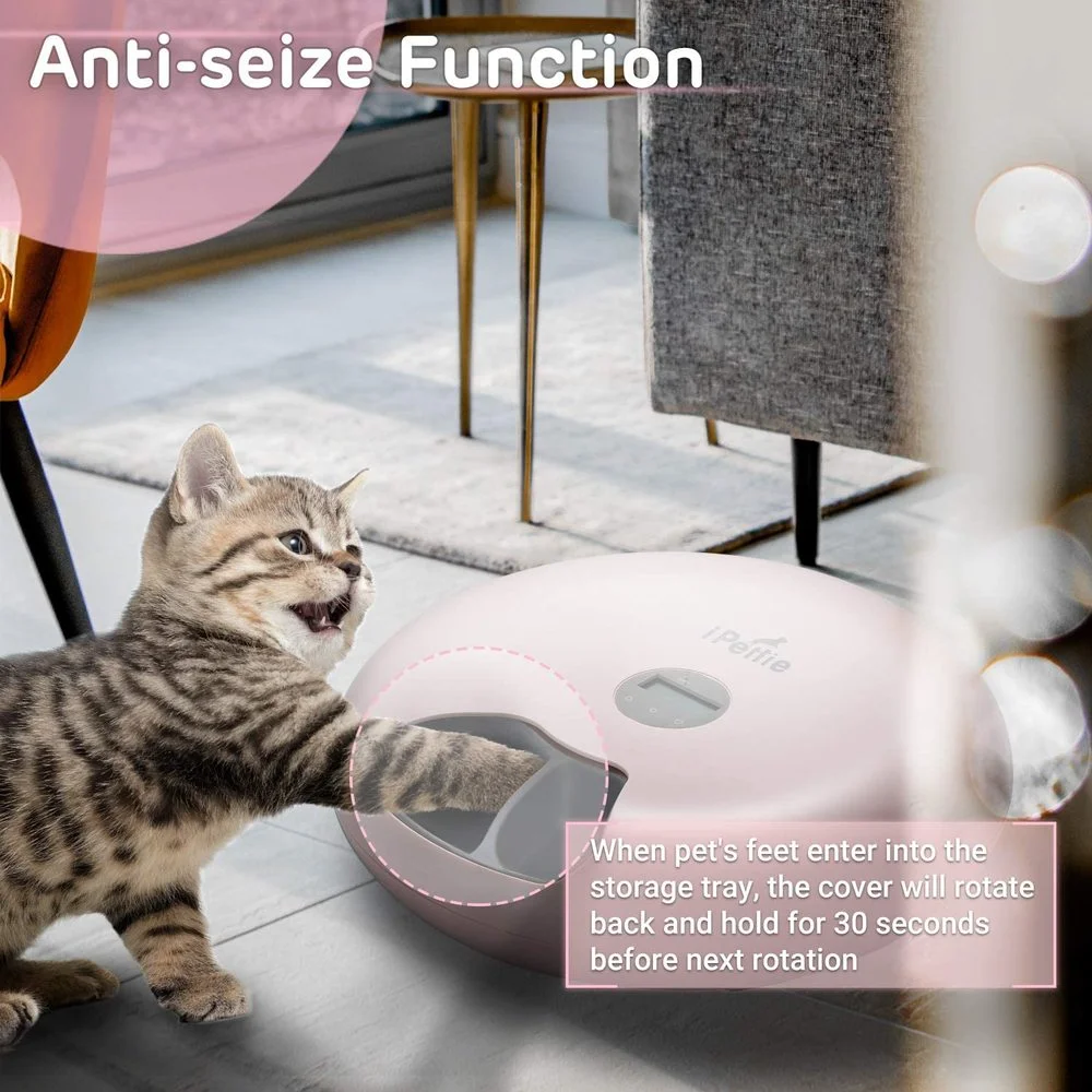 6-Meal Automatic Dog Feeder Wet and Dry Food Pet Feeder Timer Auto Dispenser for Cat Small Medium Dog Batteries USB Power Supply
6-Meal Automatic Dog Feeder Wet and Dry Food Pet Feeder Timer Auto Dispenser for Cat Small Medium Dog Batteries USB Power Supply
