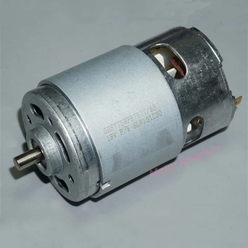 GRS RS-775 DC Engine DC 12V 14.4V 18V 16000RPM High Speed High Power Double ball bearing Electric Motor for Drill Electric Tools
GRS RS-775 DC Engine DC 12V 14.4V 18V 16000RPM High Speed High Power Double ball bearing Electric Motor for Drill Electric Tools