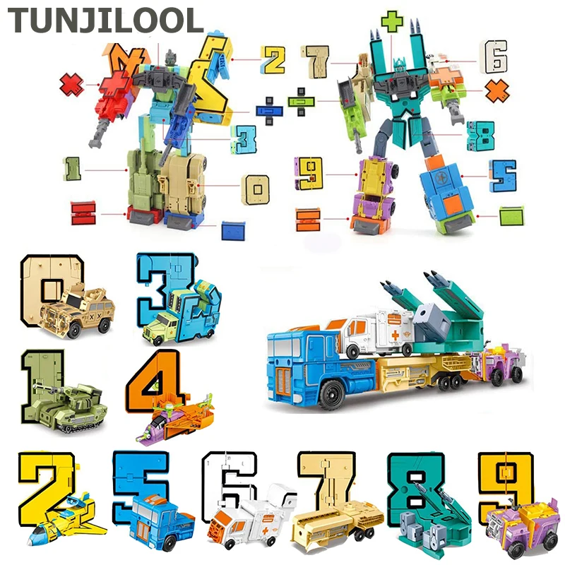 Oversize Transformation Number Robot Toys Numbers Building Blocks Action Figures Robot Car Engineering Vehicle Model Kids Gift
Oversize Transformation Number Robot Toys Numbers Building Blocks Action Figures Robot Car Engineering Vehicle Model Kids Gift