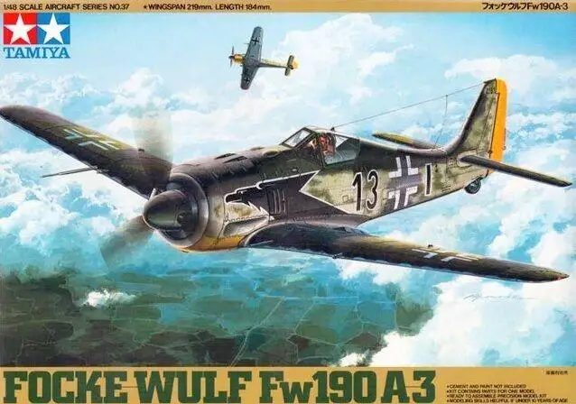 Tamiya 61037 1/48 модель Figther набор летательных аппаратов люфтвафф ФОКУСЕ-Wulf Fw 190 A-3
Tamiya 61037 1/48 модель Figther набор летательных аппаратов люфтвафф ФОКУСЕ-Wulf Fw 190 A-3