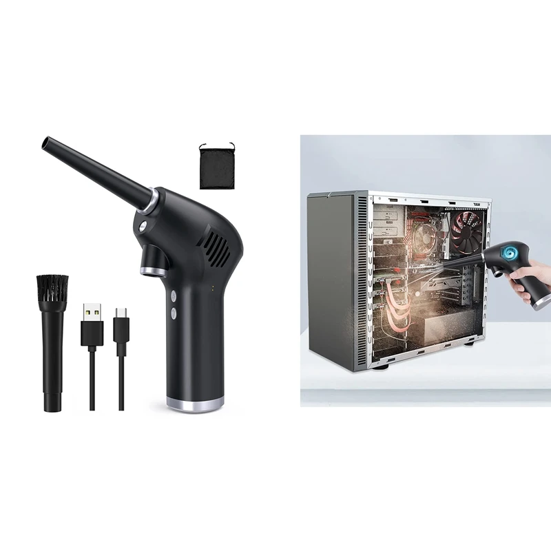 Cordless Air Duster For Computer Cleaning,Rechargeable,Powerful 45000 RPM Cleaning Tools For Electronic
Cordless Air Duster For Computer Cleaning,Rechargeable,Powerful 45000 RPM Cleaning Tools For Electronic