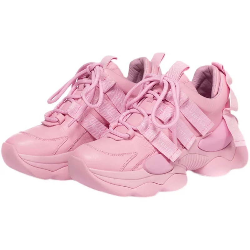 Genuine Leather Women Casual Shoes Chunky Sneakers Platform Wedges 6cm Heel Breathable Comfortable Women Fashion Sneakers
Genuine Leather Women Casual Shoes Chunky Sneakers Platform Wedges 6cm Heel Breathable Comfortable Women Fashion Sneakers
