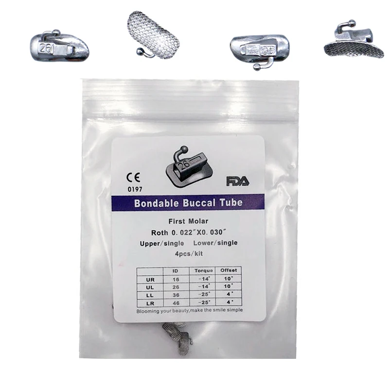 10 Bags Dental Orthodontic Buccal Tubes Roth MBT 022 1st Molar Buccal Tube Bondable Tubes Orthodontic Braces Brackets Dentistry
10 Bags Dental Orthodontic Buccal Tubes Roth MBT 022 1st Molar Buccal Tube Bondable Tubes Orthodontic Braces Brackets Dentistry