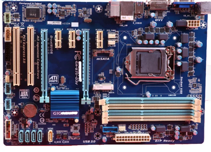 Б/у оригинальная материнская плата для Gigabyte GA-B75-D3V LGA 1155 DDR3 32G B75 B75-D3V десктопная материнская плата SATA II SATA III системная плата
Б/у оригинальная материнская плата для Gigabyte GA-B75-D3V LGA 1155 DDR3 32G B75 B75-D3V десктопная материнская плата SATA II SATA III системная плата