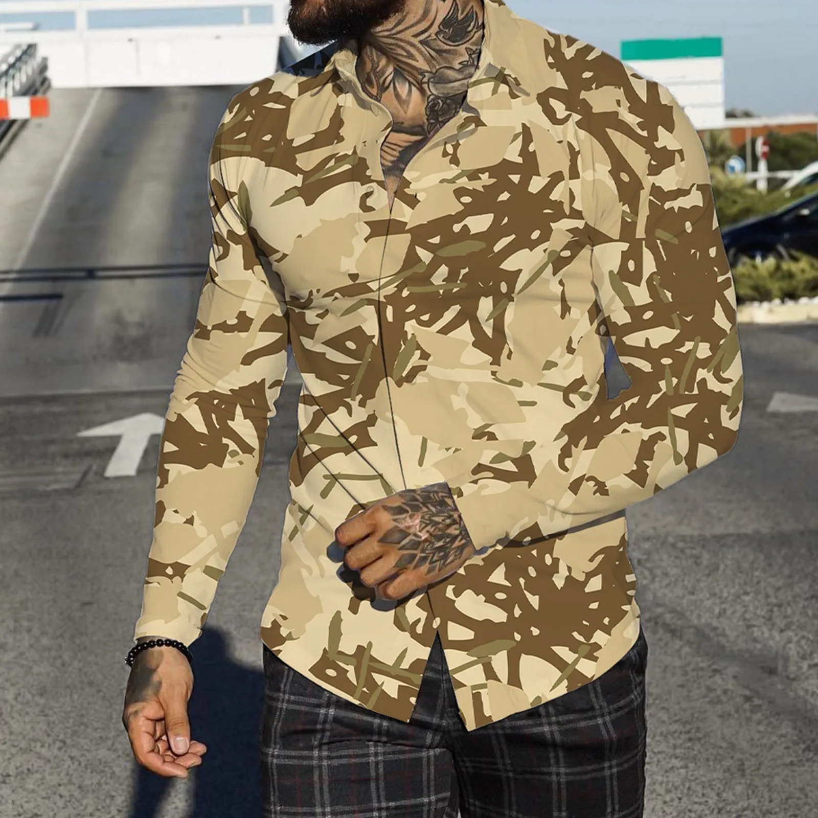 Men Autumn Winter Single Breasted Casual Lapel Full Print Beach Long Sleeve Vacation Outdoor Holiday Shirt Loose Casual Blouse
Men Autumn Winter Single Breasted Casual Lapel Full Print Beach Long Sleeve Vacation Outdoor Holiday Shirt Loose Casual Blouse