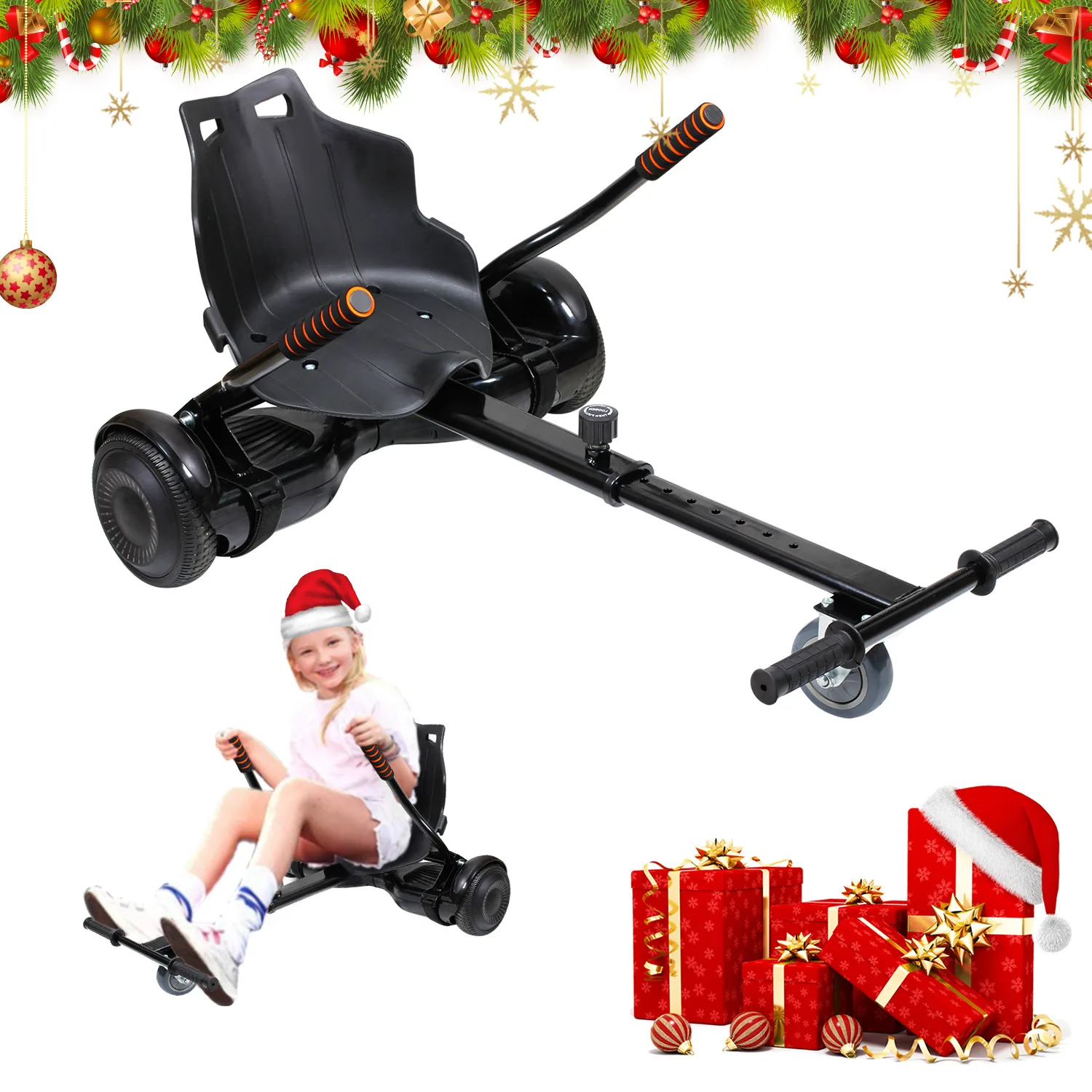Hoverboard Seat Attachment For 6.5”-10” Hoverboard, Go Kart Conversion Kit, Accessory For self-stabilizing Scooter, Transfo
Hoverboard Seat Attachment For 6.5”-10” Hoverboard, Go Kart Conversion Kit, Accessory For self-stabilizing Scooter, Transfo