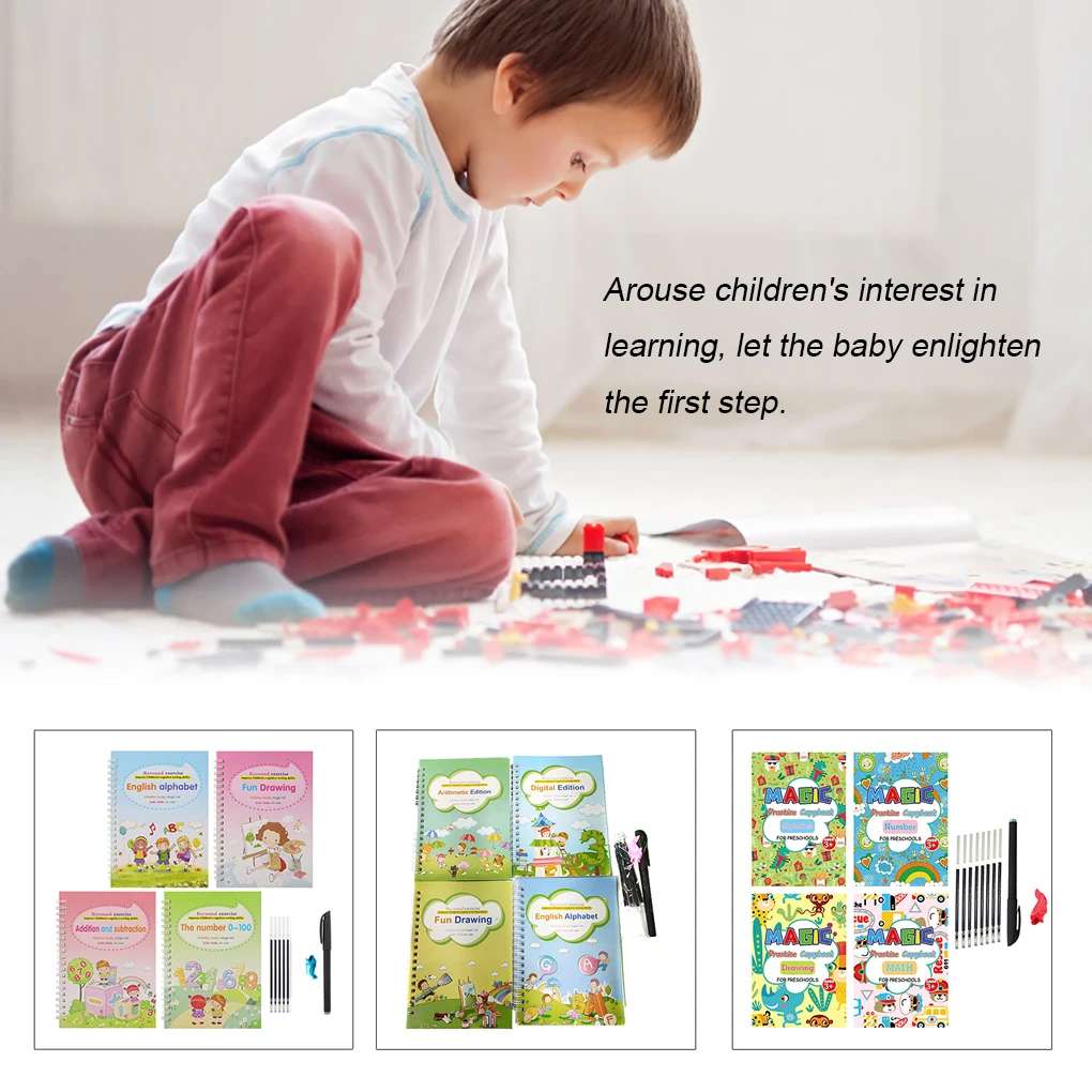 Writing Copybook Reusable Learning Educational Calligraphy Tools Alphabet Painting Practice Book Toddlers Type 2
Writing Copybook Reusable Learning Educational Calligraphy Tools Alphabet Painting Practice Book Toddlers Type 2