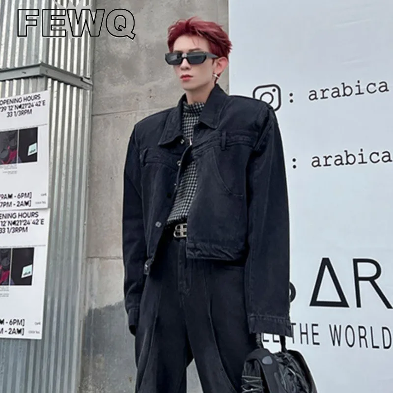 FEWQ Korean Fahsion Men's Denim Jackets Shoulder Pad Niche Design Coats Male Vintage Washed Tops High Street 2023 Trendy 24B3180
FEWQ Korean Fahsion Men's Denim Jackets Shoulder Pad Niche Design Coats Male Vintage Washed Tops High Street 2023 Trendy 24B3180