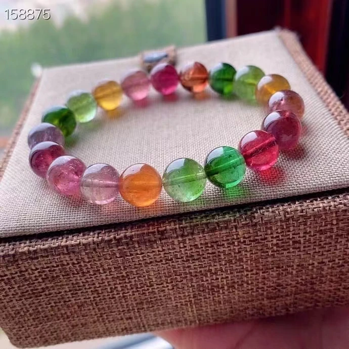 Genuine Natural Colorful Tourmaline Crystal Beads Bracelet 10mm Clear Round Beads Tourmaline Women Jewelry AAAAAAA
Genuine Natural Colorful Tourmaline Crystal Beads Bracelet 10mm Clear Round Beads Tourmaline Women Jewelry AAAAAAA