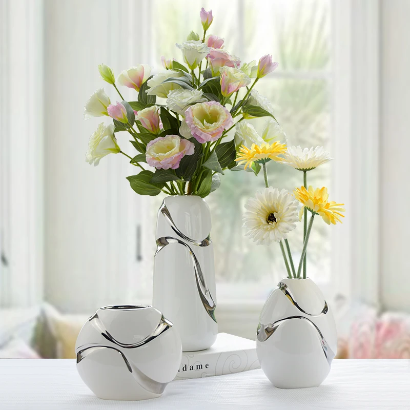 The living room decoration flower vase ceramic three piece modern minimalist style vase Home Furnishing Decoration
The living room decoration flower vase ceramic three piece modern minimalist style vase Home Furnishing Decoration