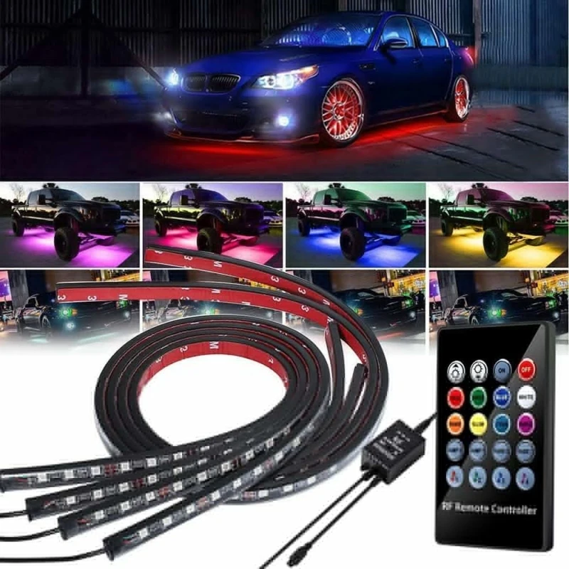 

Автомобильный подъемник, фотолампа, гибкая неоновая полоса для BMW E46 E90, управление через приложение, RGB, водонепроницаемая атмосферная лампа