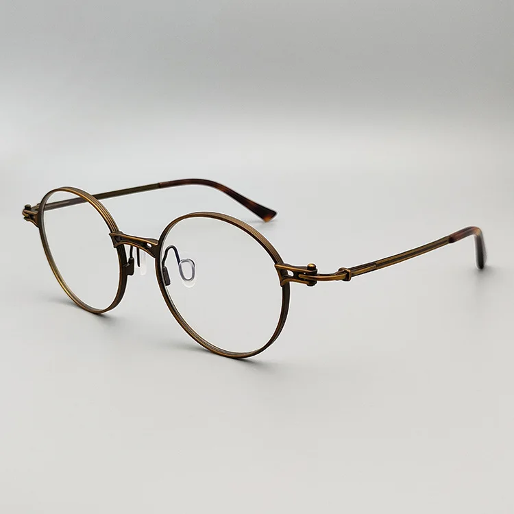 Vintage Round Titanium Ultralight High Quality Prescription Glasses Frame For Men Business Myopia Optical Eyeglasses Frames
Vintage Round Titanium Ultralight High Quality Prescription Glasses Frame For Men Business Myopia Optical Eyeglasses Frames