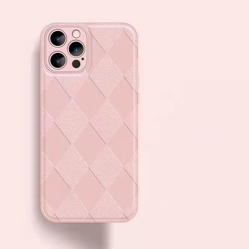 For iPhone 14 Pro Max Case Leather Soft Bumper For iPhone 11 12 Mini 13Pro Max Lens Protection Back Cover Copue Korea 3D Rhombus
For iPhone 14 Pro Max Case Leather Soft Bumper For iPhone 11 12 Mini 13Pro Max Lens Protection Back Cover Copue Korea 3D Rhombus