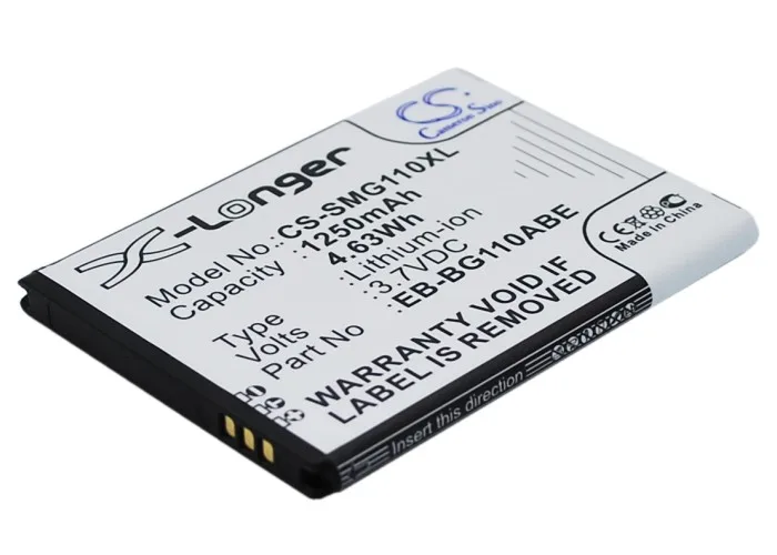 Cameron Sino Mobile SmartPhone Replacement Li-ion Battery 1250mAh For EB-BG110ABE Samsung Galaxy Pocket 2, Gal Free Tools
Cameron Sino Mobile SmartPhone Replacement Li-ion Battery 1250mAh For EB-BG110ABE Samsung Galaxy Pocket 2, Gal Free Tools