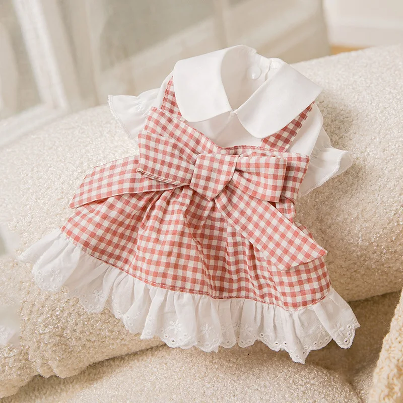 Spring Autumn Pet Clothes Kitten Puppy Cute Princess Skirt Small and Medium-sized Dog Plaid Skirt Yorkshire Poodle Maltese
Spring Autumn Pet Clothes Kitten Puppy Cute Princess Skirt Small and Medium-sized Dog Plaid Skirt Yorkshire Poodle Maltese