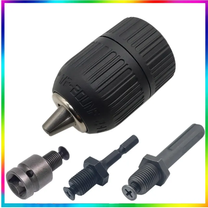 2-13mm Precise Drill Chuck Converter 1/2"-20UNF Thread Quick Change Adapter SDS-Plus Shank 1/4" Hex
2-13mm Precise Drill Chuck Converter 1/2"-20UNF Thread Quick Change Adapter SDS-Plus Shank 1/4" Hex
