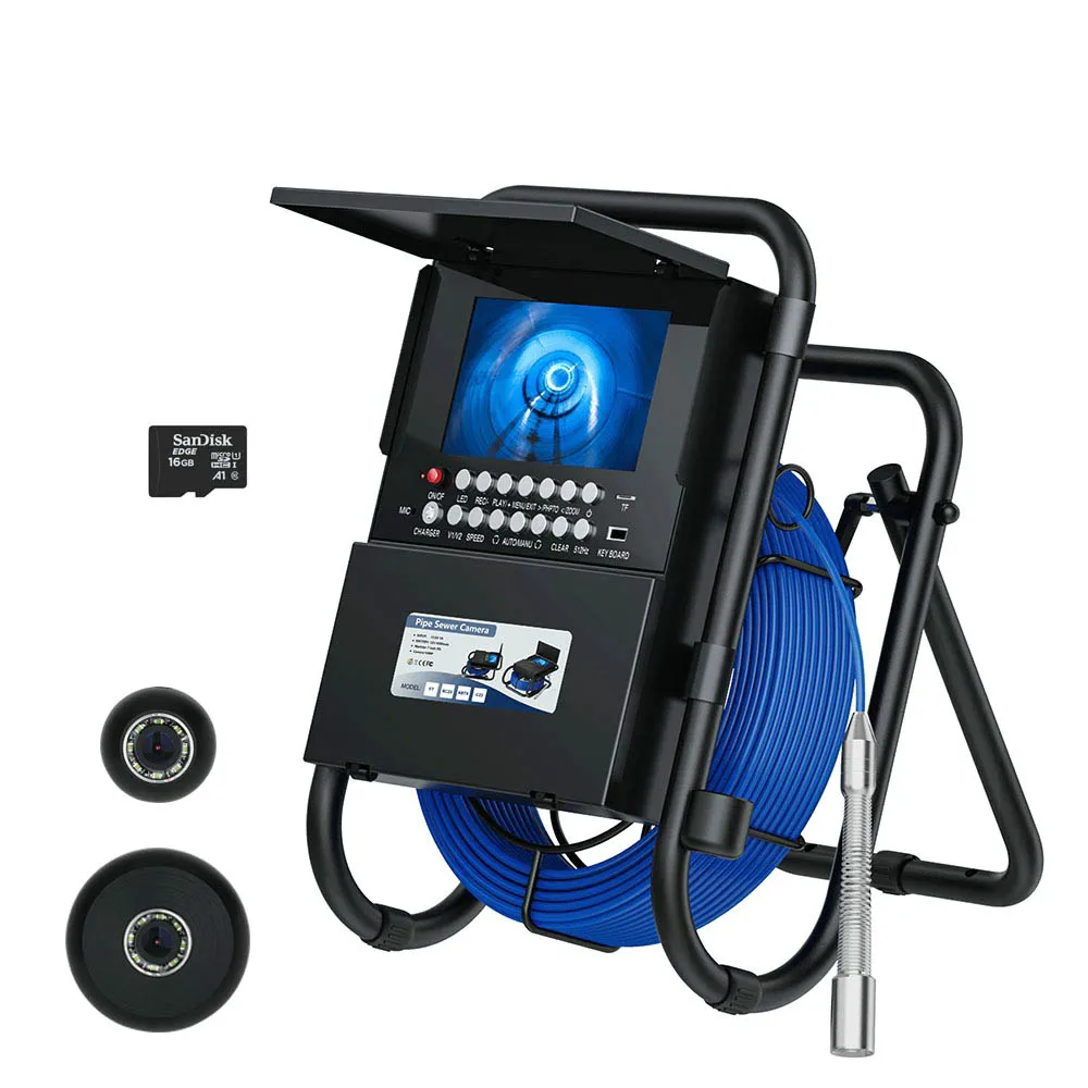 Pipe Inspection Camera with DVR 16G Meter Counter Keyboard Sewer Drain Industrial Endoscope IP68 50M 17MM Camera
Pipe Inspection Camera with DVR 16G Meter Counter Keyboard Sewer Drain Industrial Endoscope IP68 50M 17MM Camera