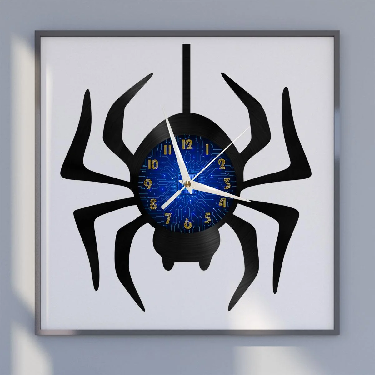 Настенные виниловые часы Spider 2, черные светодиодсветодиодный часы с виниловой записью, 12 дюймов, для гостиной, спальни
Настенные виниловые часы Spider 2, черные светодиодсветодиодный часы с виниловой записью, 12 дюймов, для гостиной, спальни
