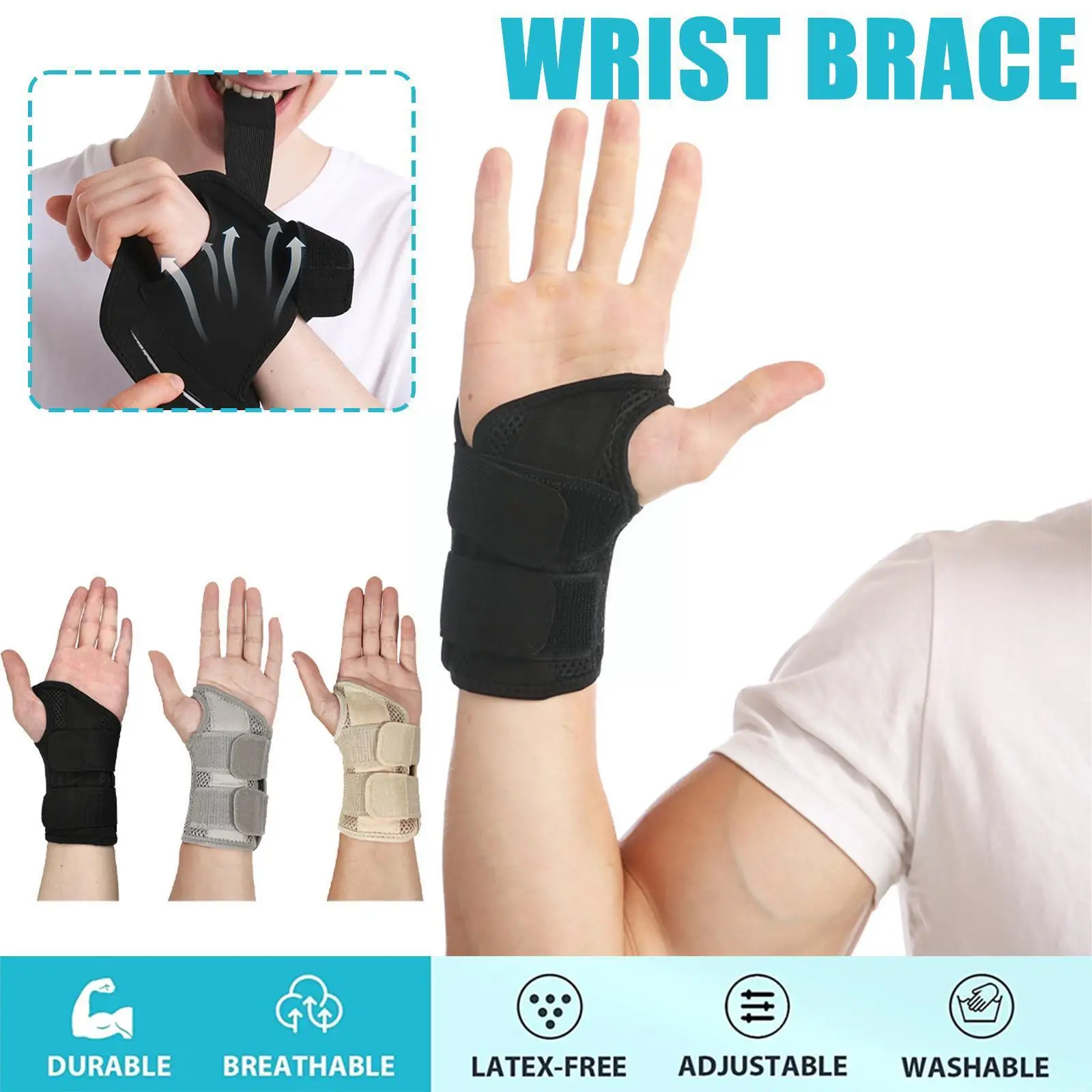 1 шт. Регулируемый бандаж на запястье, поддержка запястья, запястный туннельный бандаж, компрессионная обертка на запястье для артрита, тендинита, облегчение боли в Z7R5
1 шт. Регулируемый бандаж на запястье, поддержка запястья, запястный туннельный бандаж, компрессионная обертка на запястье для артрита, тендинита, облегчение боли в Z7R5