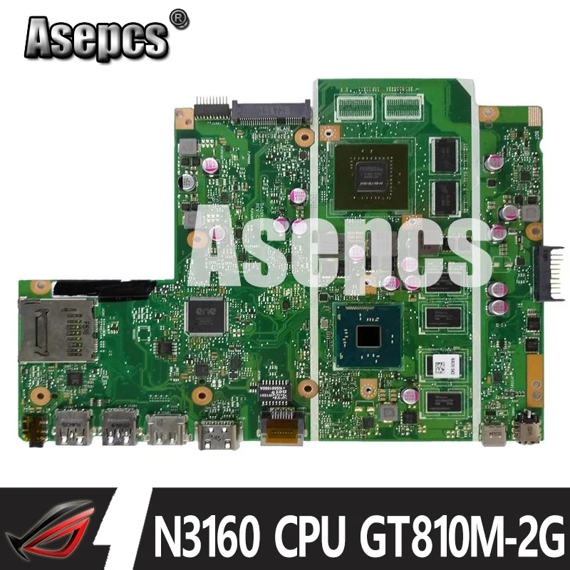 Asepcs X541SC Laptop motherboard For Asus X541SC X541S X541 Test original mainboard 4G RAM N3160 CPU GT810M-2G
Asepcs X541SC Laptop motherboard For Asus X541SC X541S X541 Test original mainboard 4G RAM N3160 CPU GT810M-2G