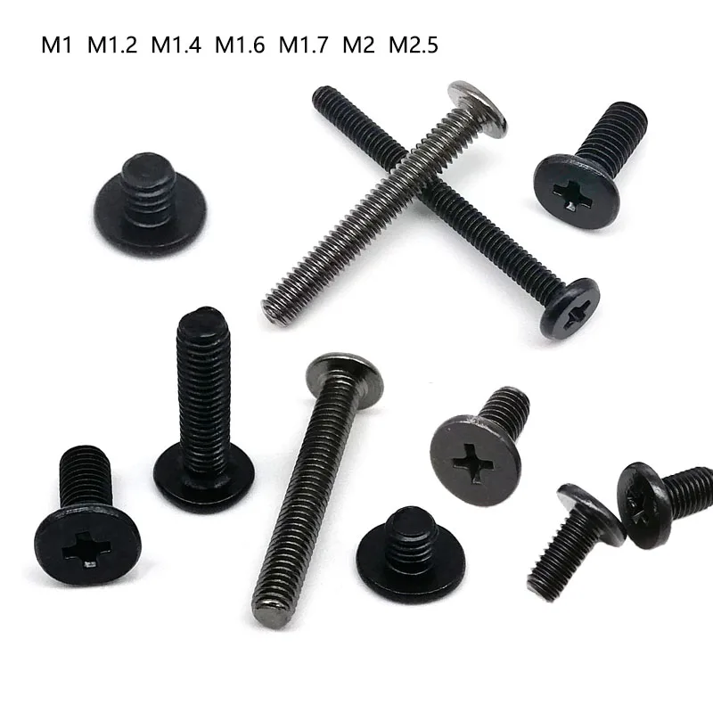 100/500/1000 шт. Новый M1 M1.2 M1.4 M1.6 M1.7 черный цинковый стальной крестообразный мини-винт с головкой
100/500/1000 шт. Новый M1 M1.2 M1.4 M1.6 M1.7 черный цинковый стальной крестообразный мини-винт с головкой