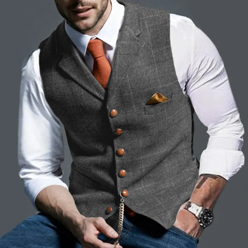 Designer Vest For Men Casual Plaid Slim Coat Beer Steampunk Vest Men Formal Wear 1001 Nights Costume Men Formal Business Wear
Designer Vest For Men Casual Plaid Slim Coat Beer Steampunk Vest Men Formal Wear 1001 Nights Costume Men Formal Business Wear